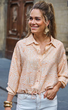Load image into Gallery viewer, Esqualo Elastic Bottom Waves Blouse
