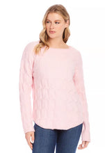 Load image into Gallery viewer, Karen Kane Cable Shirttail Sweater
