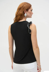 Joseph Ribkoff Sleeveless Ruffle Top