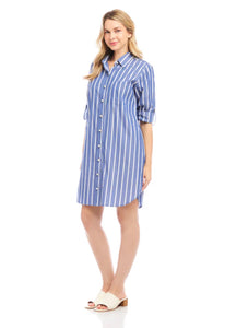 Karen Kane Roll-Tab Shirtdress