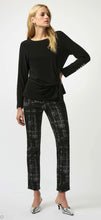Load image into Gallery viewer, Joseph Ribkoff Jacquard Sweater Plaid Pant
