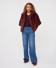 Load image into Gallery viewer, Esqualo Faux Fur Poncho Coat
