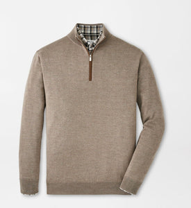 Peter Millar Autumn Crest Suede Trim 1/4 Zip