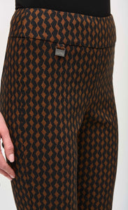 Joseph Ribkoff Jacquard Woven Slim Fit Pant