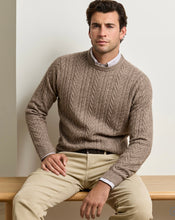Load image into Gallery viewer, Peter Millar Crescent Cable Crewneck Sweater
