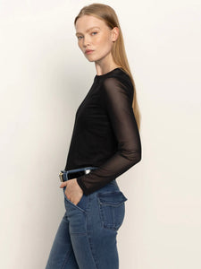 Sanctuary Long Sleeve Perfect Mesh Tee