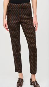 Joseph Ribkoff Jacquard Woven Slim Fit Pant