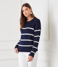 Load image into Gallery viewer, Karen Kane Stripe Crewneck Sweater
