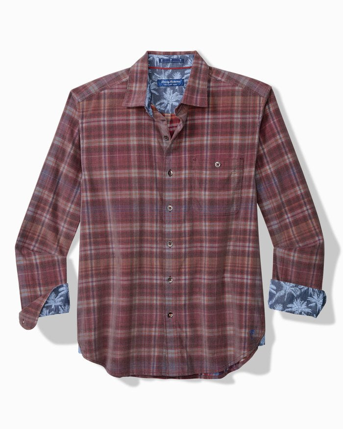 Tommy Bahama Coastline Cord Stretch Harbor Check Shirt