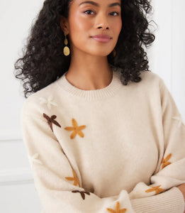 Karen Kane Ember Flower Sweater