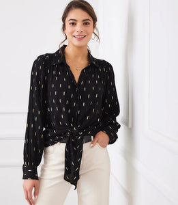 Karen Kane Tie Front Top