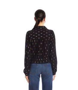 Karen Kane Tie Front Top