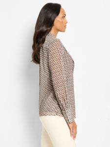 Nic+Zoe Abstract Dot Chiffon