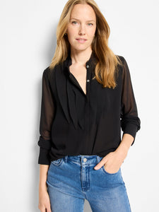 Nic+Zoe Falling Chiffon L/S Top