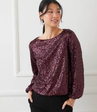 Load image into Gallery viewer, Karen Kane Sequin Boatneck
