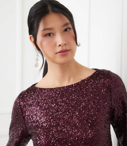 Karen Kane Sequin Boatneck