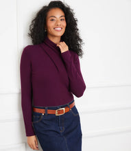 Load image into Gallery viewer, Karen Kane Faux Wrap Turtleneck Top
