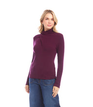 Load image into Gallery viewer, Karen Kane Faux Wrap Turtleneck Top
