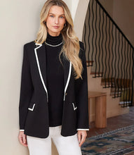 Load image into Gallery viewer, Karen Kane Contrast Knit Jkt
