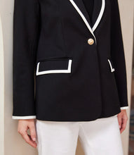 Load image into Gallery viewer, Karen Kane Contrast Knit Jkt
