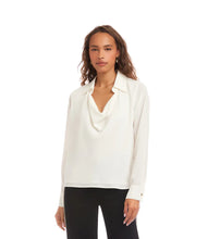 Load image into Gallery viewer, Karen Kane Collared Cowl Neck Top
