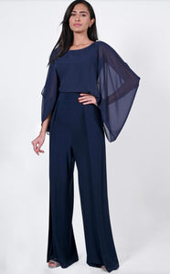 Frank Lyman Sparkle Shoulder Jumpsuit
