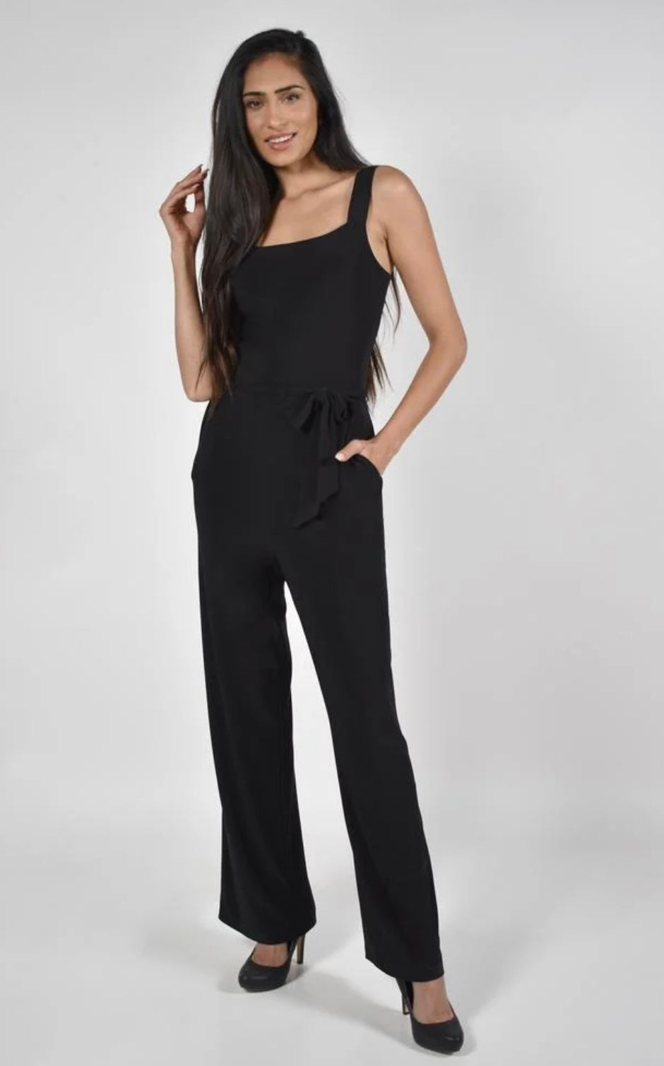Frank Lyman Black Jumpsuit