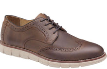 Load image into Gallery viewer, Johnston &amp; Murphy Holden Embossed Brown Wingtip
