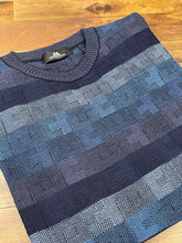 Load image into Gallery viewer, Montechiaro Blue Crew Neck Sweater
