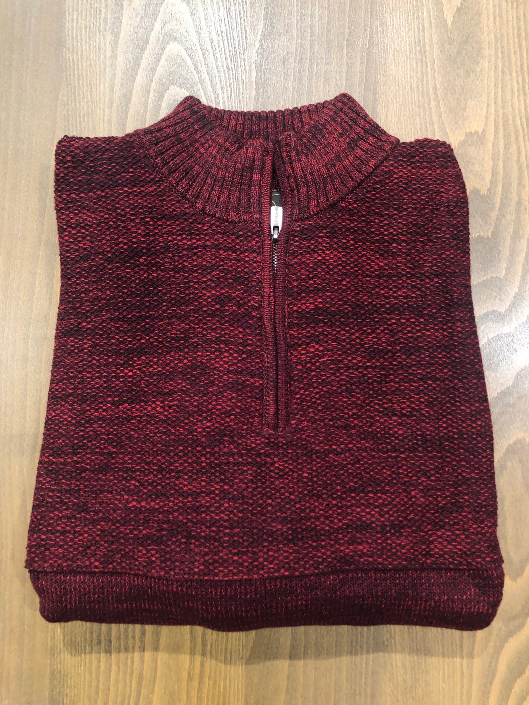 FX Fusion Quarter Zip Textured Mock