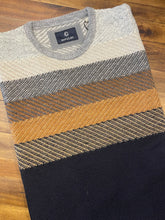 Load image into Gallery viewer, Impulso Block Stripe Crew Sweater
