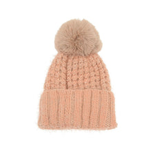 Load image into Gallery viewer, Joy Susan Waffle Knit Pom Hat
