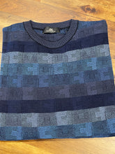 Load image into Gallery viewer, Montechiaro Blue Crew Neck Sweater
