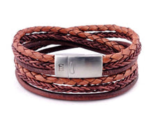 Load image into Gallery viewer, Steel &amp; Barnett Leather Bracelet Bonacci
