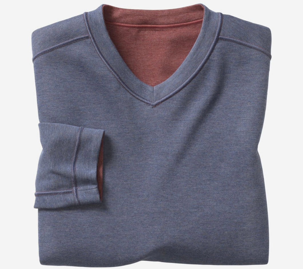 Johnston & Murphy Reversible Long Sleeve V-Neck