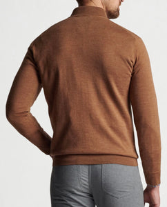 Peter Millar Autumn Crest Suede Trim 1/4 Zip