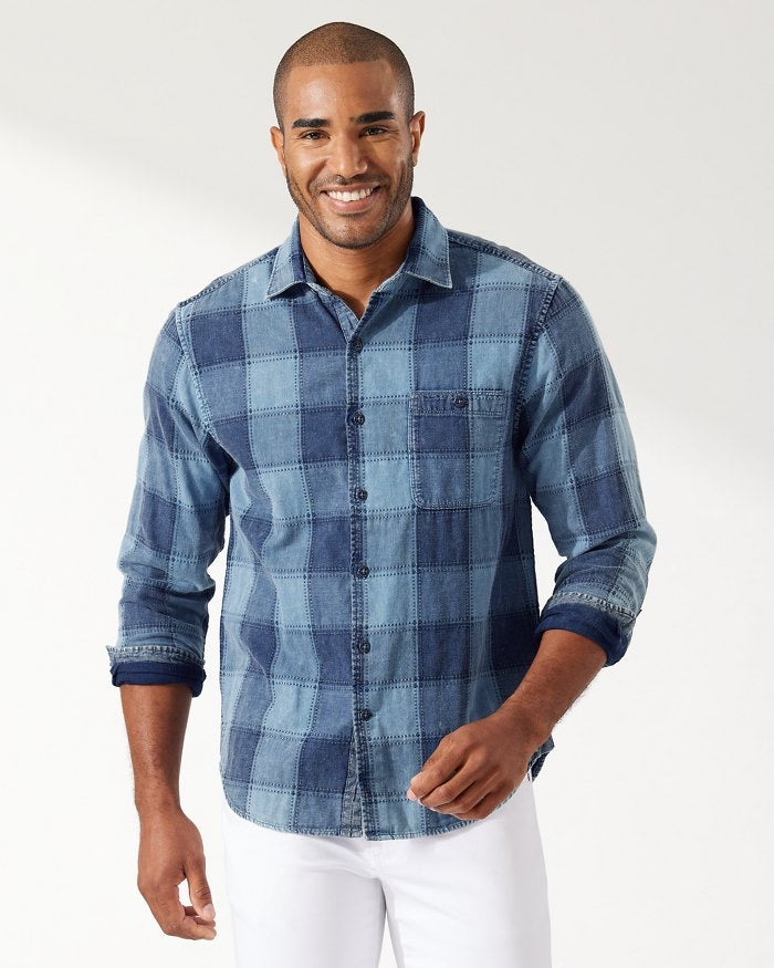 tommy bahama plaid shirt