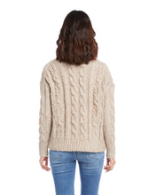 Load image into Gallery viewer, Karen Kane Mock Neck Cable Sweater
