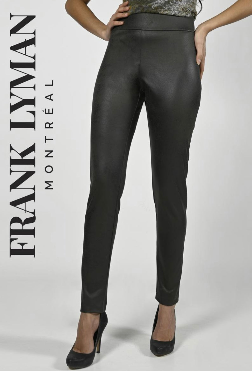 Frank Lyman Faux Leather Slim Pant