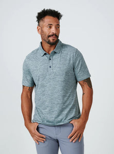 7 Diamonds Core Striped Polo
