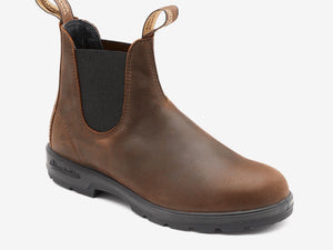 Blundstone Lined Elastic Side Boot Antique Brown
