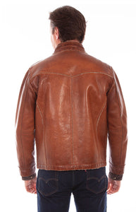 Scully Front Zip Faux Fur Lined Leather Jacket
