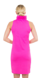 Gretchen Scott Ruffleneck Sleeveless Dress