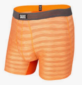 SAXX Hot Shot Boxer Brief Orange Blaze Heather