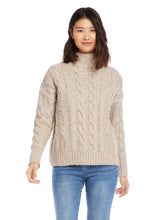 Load image into Gallery viewer, Karen Kane Mock Neck Cable Sweater
