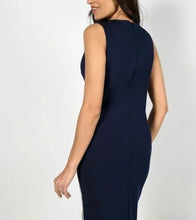 Load image into Gallery viewer, Frank Lyman Navy Sparkle Side Seam Dress
