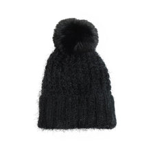 Load image into Gallery viewer, Joy Susan Waffle Knit Pom Hat

